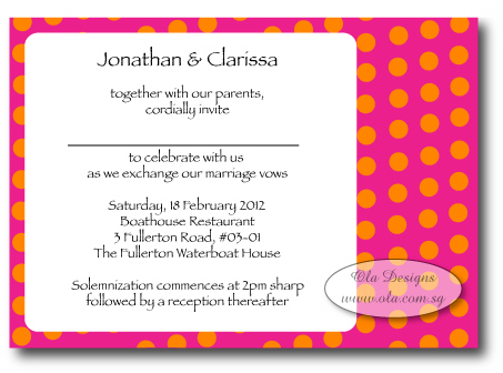 This cute little wedding invitation template can be edited and printed out